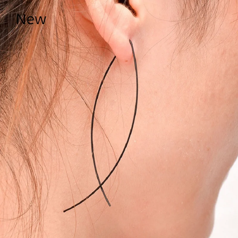 

Серьги-крючки для женщин, минимализм, серьги в стиле бохо, модные серьги, ювелирные изделия, оптовая продажа