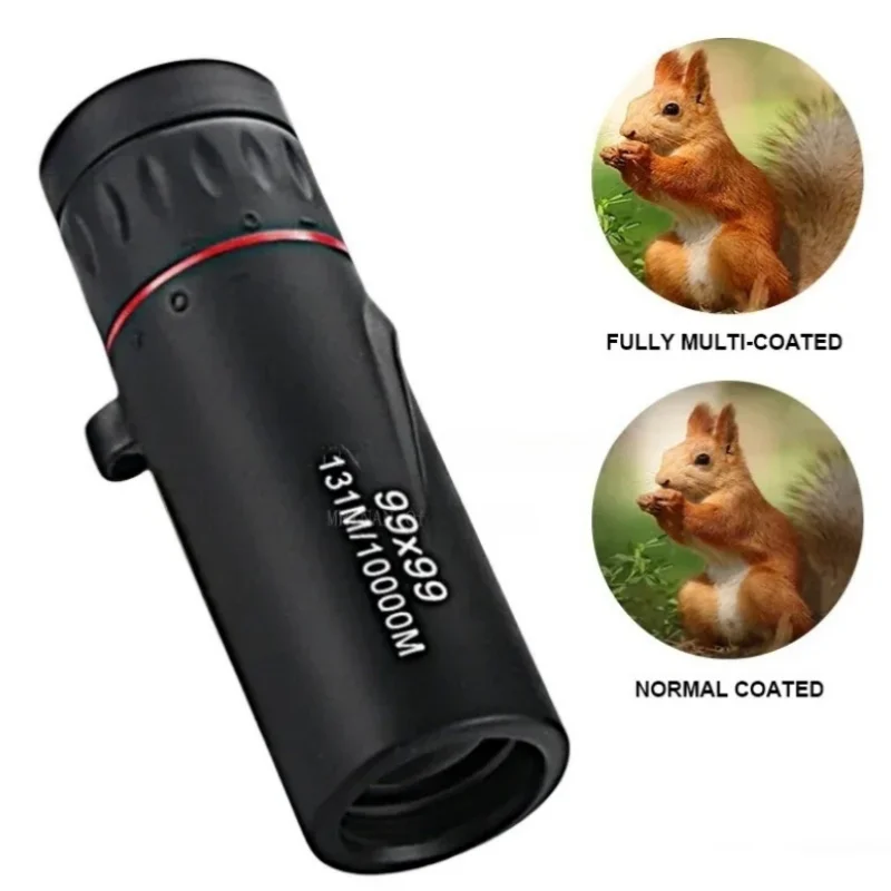 Monokular-Teleskop 99x99 HD Fernglas Tragbares Optisches Zoomgerät MINI für Jagd Konzert Besichtigung Camping Wandern