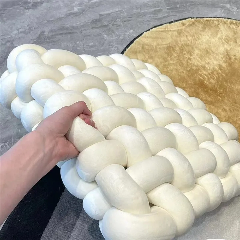 Square handmade twist chair, Nordic seat cushion lazy ground tatami bay window backrest Internet celebrity soft fart cushion