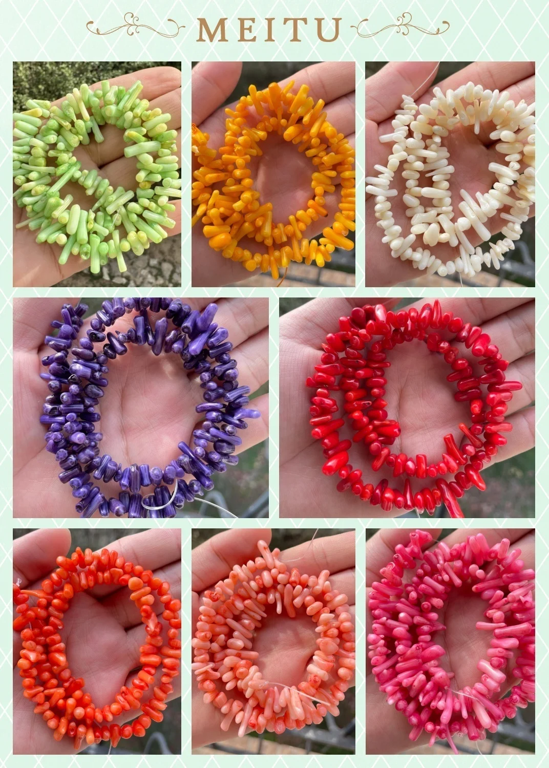 Natural Coral Irregular Spacer Stone Beads For DIY Necklace Bracelet Earring Jewelry Making Strand 15\