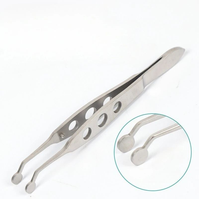 Meibomian Gland Expressor Forceps Makeup Beauty Health Eyelid Tweezers Stainless Steel Meibomian Gland Expression Tool Tweezers
