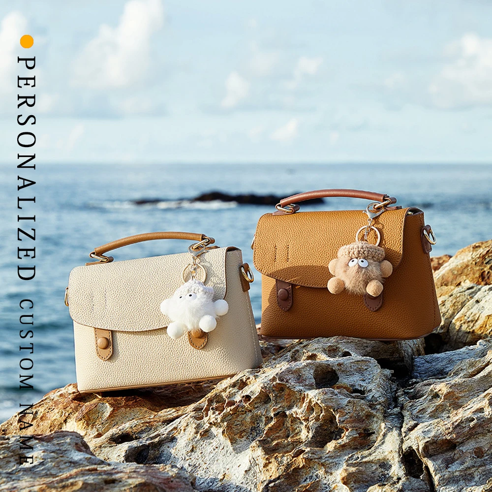 

Genuine Leather Shoulder Bag Women Autumn Satchel Handbag Fashionable Versatile Crossbody Purse Sling bag Small women's handbag