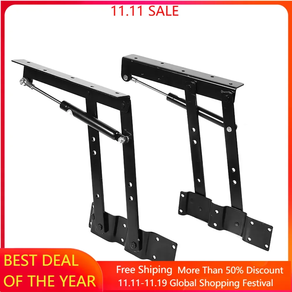 2x Practical Lift Up Coffee Table Mechanism Hardware Top Lifting Frame Furniture