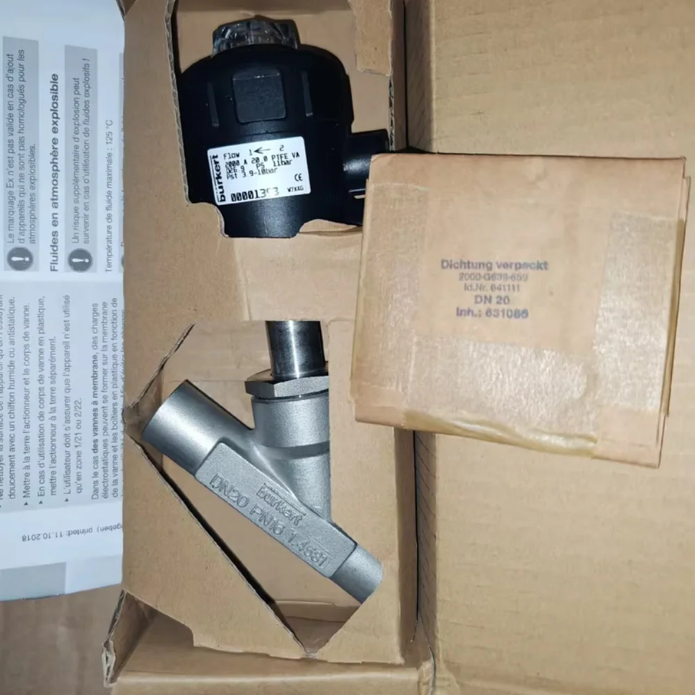 

For Burkert Pneumatic Angle Seat Valve Steam Valve 2000 Series Model 00001393/00463519/00001394/00142613/00384796