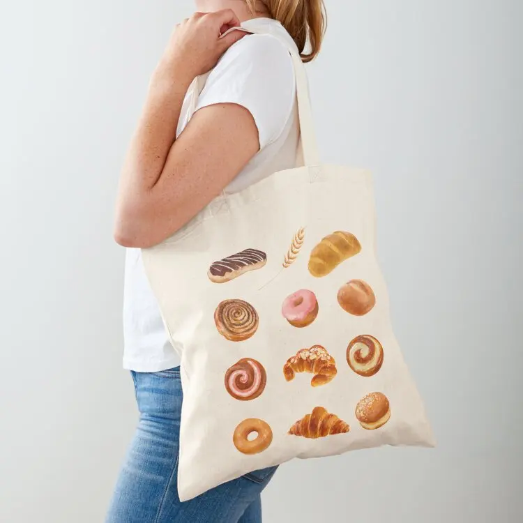 

Assorted Bakery Goods Tote Bag Large bags for women tote bag university Candy bags foldable reusable bag