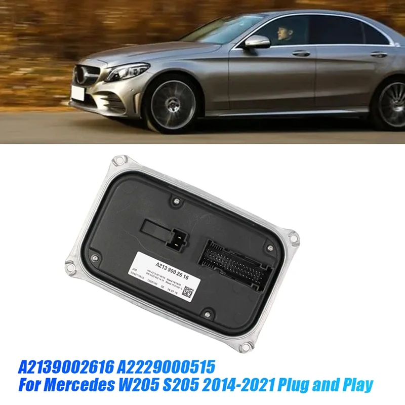 

Headlight Control Unit A2139002616 A2229000515 For Mercedes W205 S205 2014-2021 Plug And Play Ballast