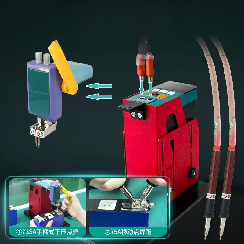 801H+ Power Lithium Iron Battery Spot Welder Pulse Welding Rocker Downward Pressure Liftable Electric Welding Machine