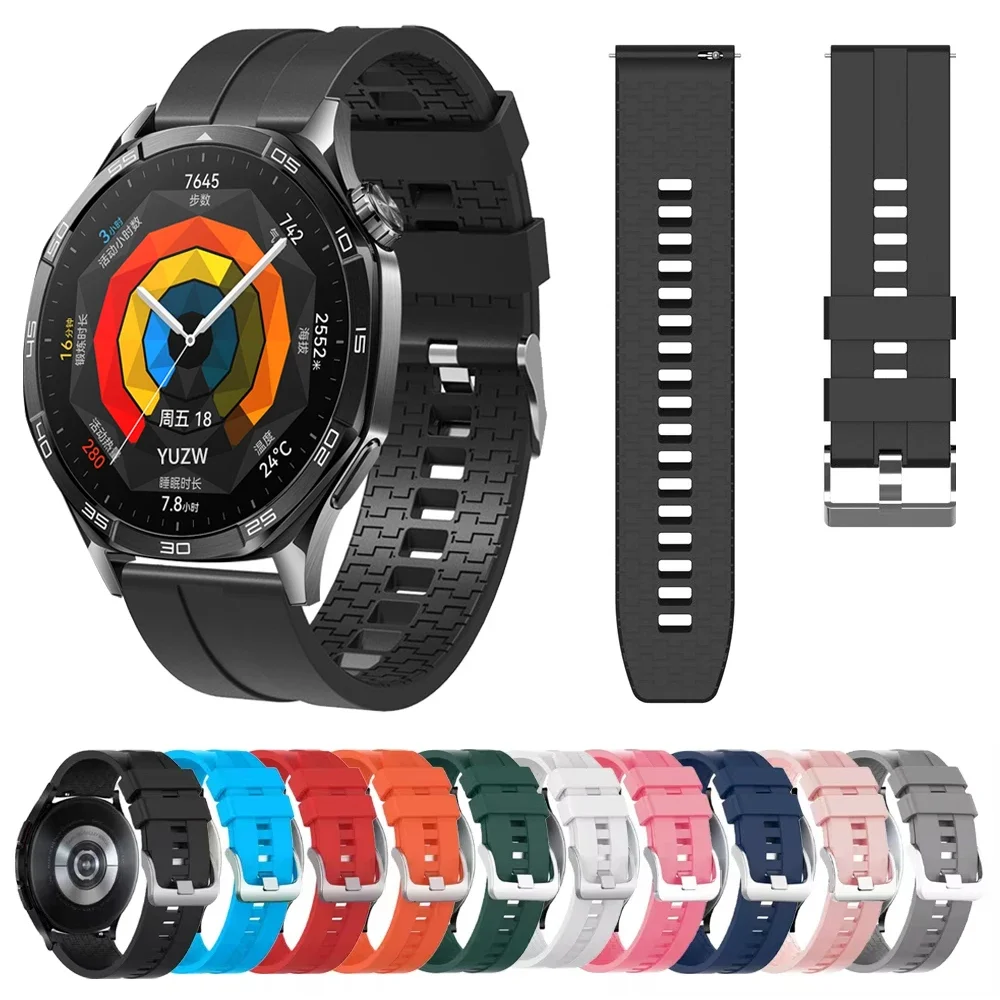 20 22mm Strap For Huawei Watch GT 5 GT4 GT3 GT2 Gt2 Pro 42 46mm WATCH4 Pro Silicone Band HONOR Watch 4 Pro GS ES Magic Watchband
