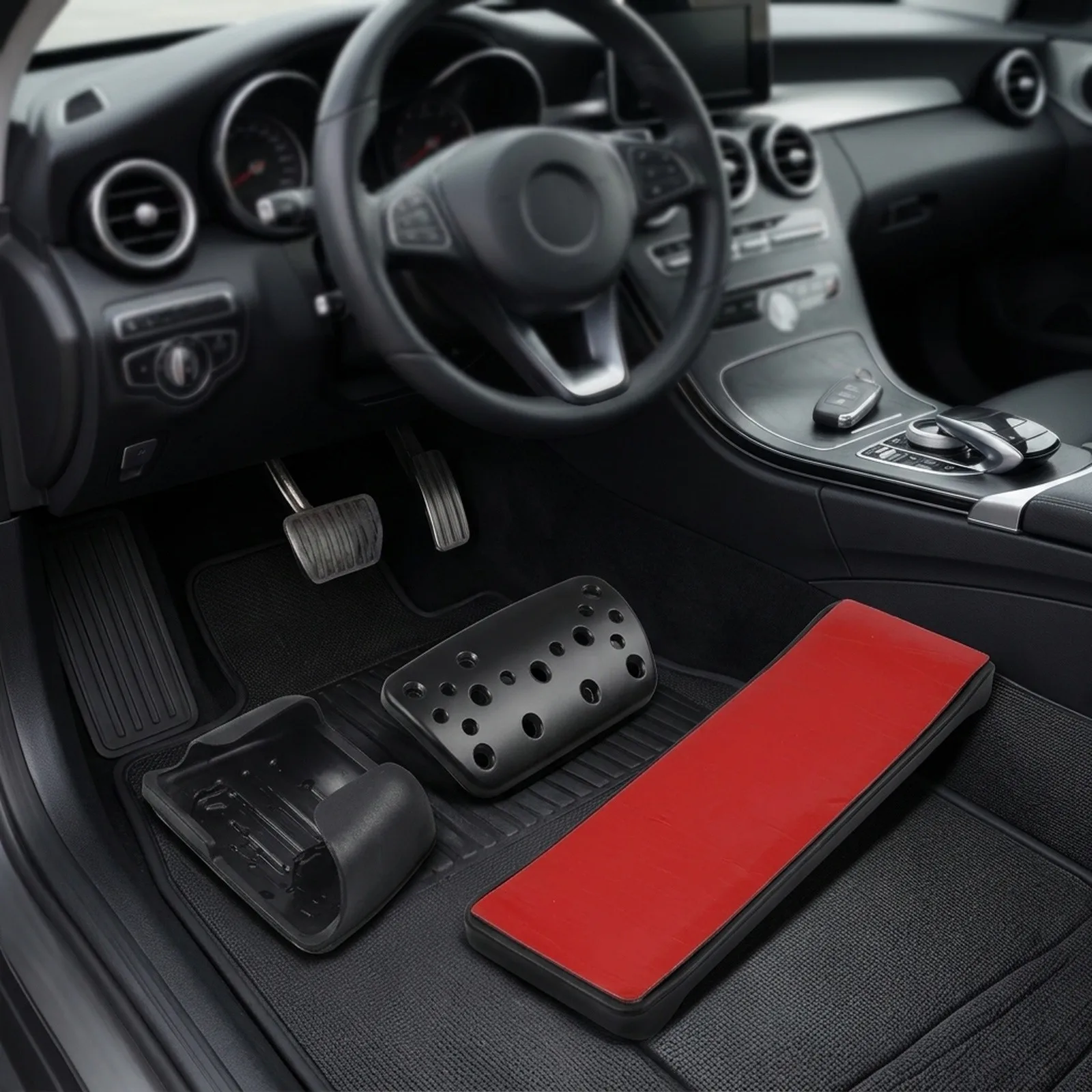 Textured Grip Pedals Stainless Steel Pedal Set Improve Driving Experience Perfect Fitment For SKODA For Octavia