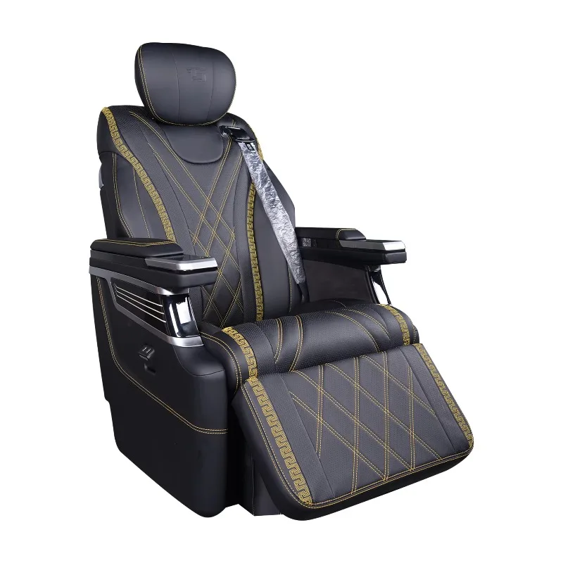 MPV VIP Luxury Electric Car Seat With Armrest and Headrest Customizable Bus Seating for Van Conversion