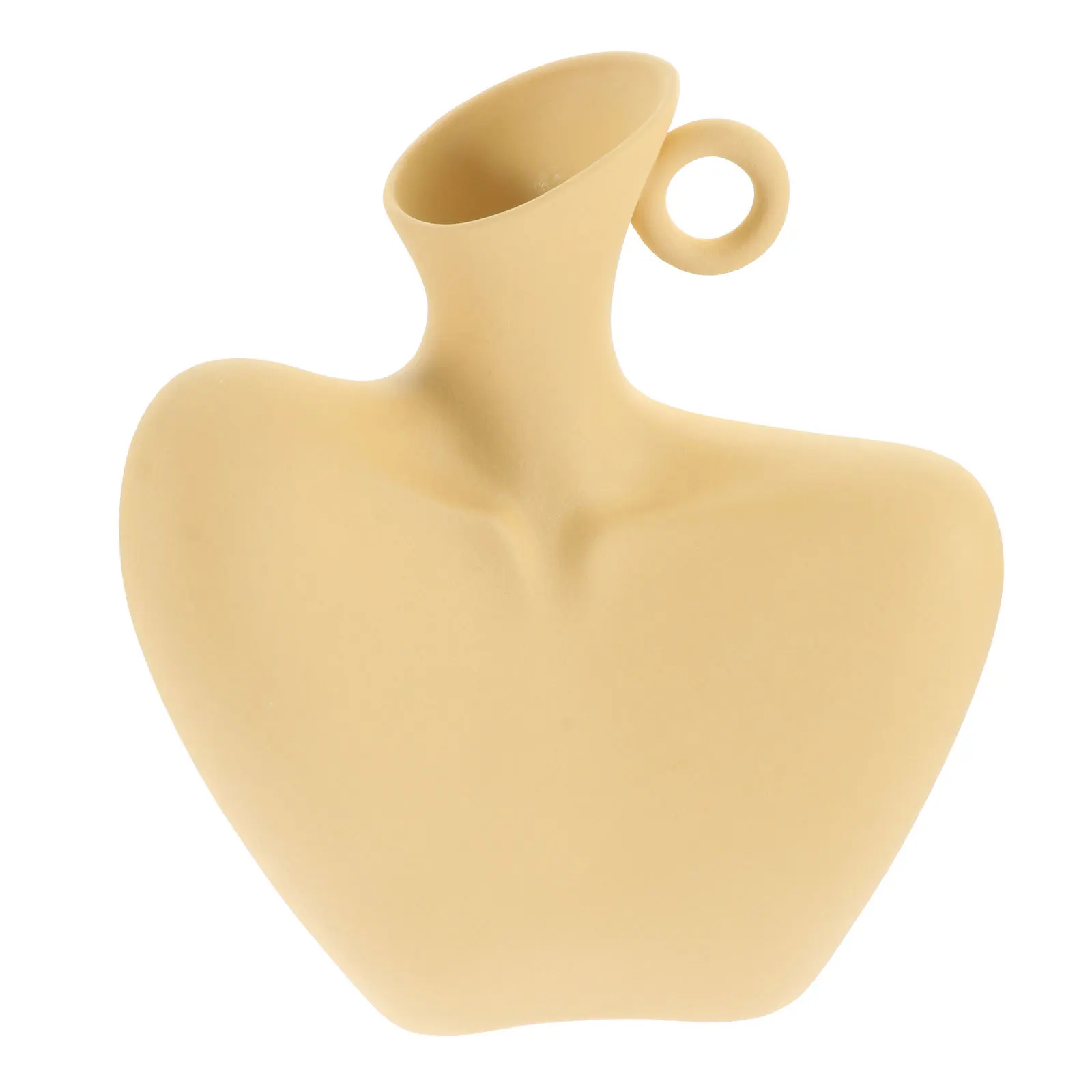 

Minimalist Body Art Ceramic Vase Creative Human Body Decor White Porcelain Home Office Balcony Living Room Study Bedroom