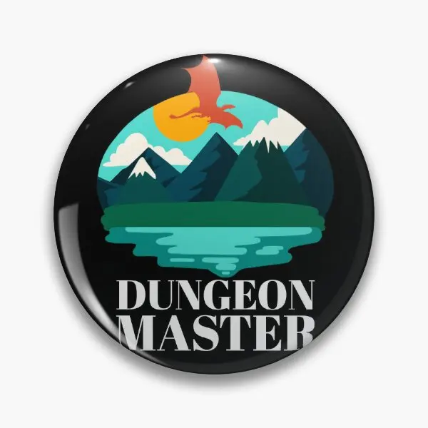 Red Dragon Dungeon Masters Dms Player  Soft Button Pin Decor Clothes Metal Brooch Lover Creative Lapel Pin Cute Women Fashion