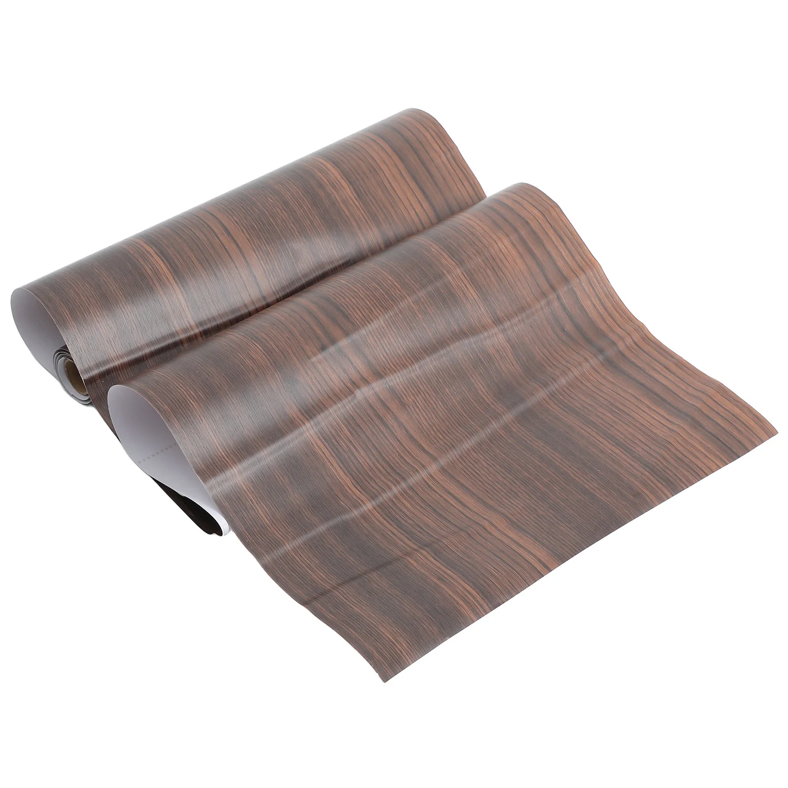 

1 Roll Furniture Wood Grain Sticker Peel Stick Self-Adhesive PVC Renovation Wallpaper Walnut Wood Grain Decal for Cabinets