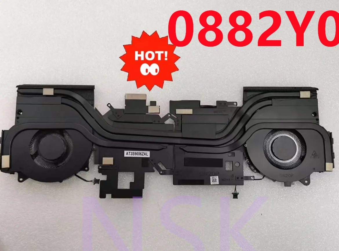 

AT3S9006ZAL Original for Dell Alienware M17 R5 COOLING FAN HEATSINK GN20P DC5V 882Y0 0882Y0 100% TEST OK