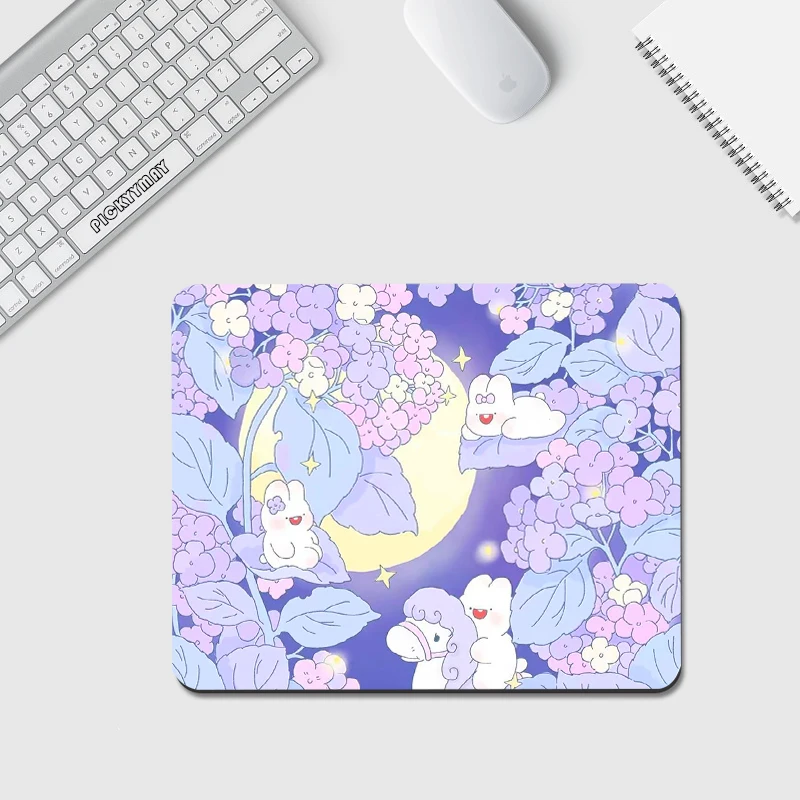 Cute Small Mouse Pad Non-Slip Mousepad High Quality 18x22cm Little Rabbit Desk Mat Office Design XS Mouse Mat For Laptop