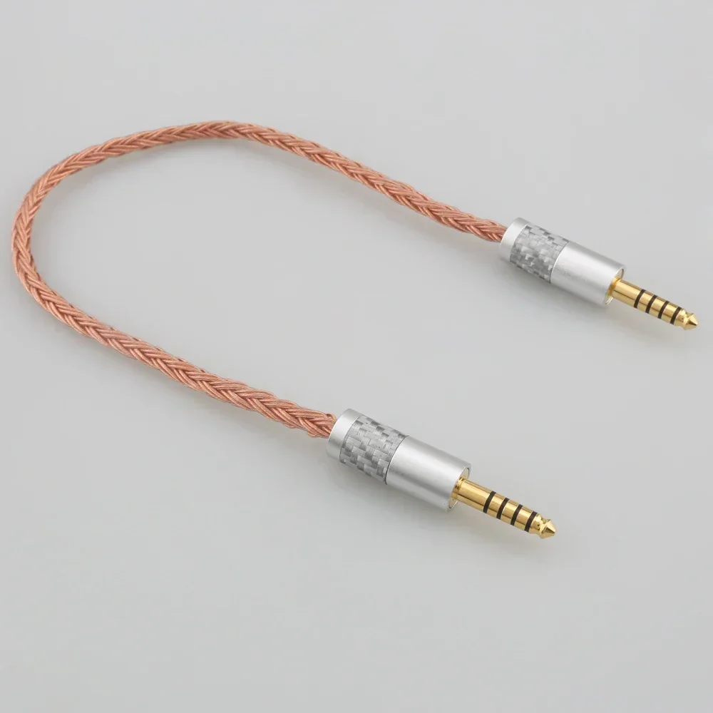 The New  7N OCC Earphone Cable 16 Core 4.4mm Balanced Male to 4.4mm Balanced Male Audio Adapter