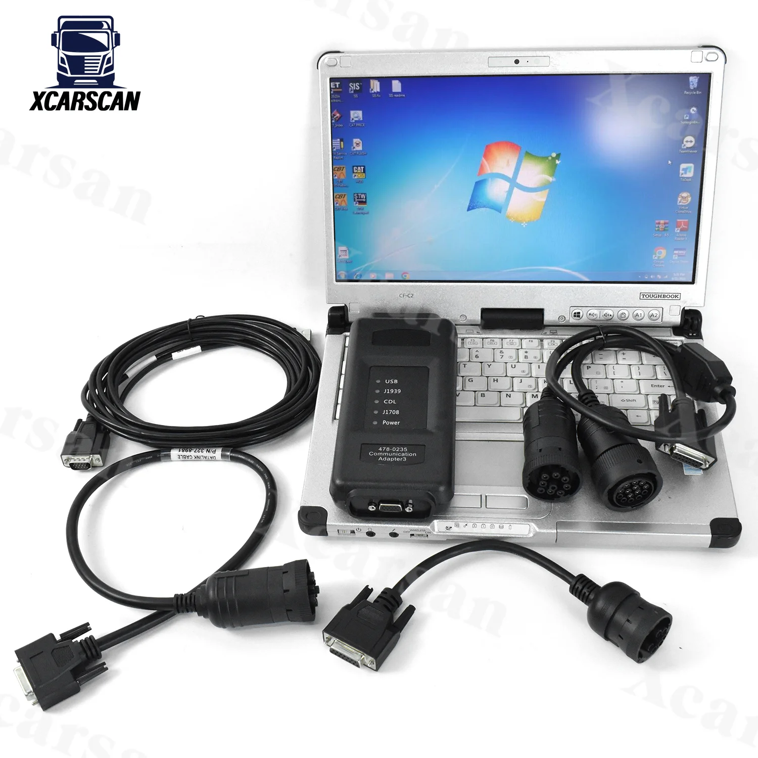 CFC2 Laptop For ET4 478-0235 ET SIS 2023A Communication Adapter 4 Truck Excavator For ET4 Diagnostic Tool