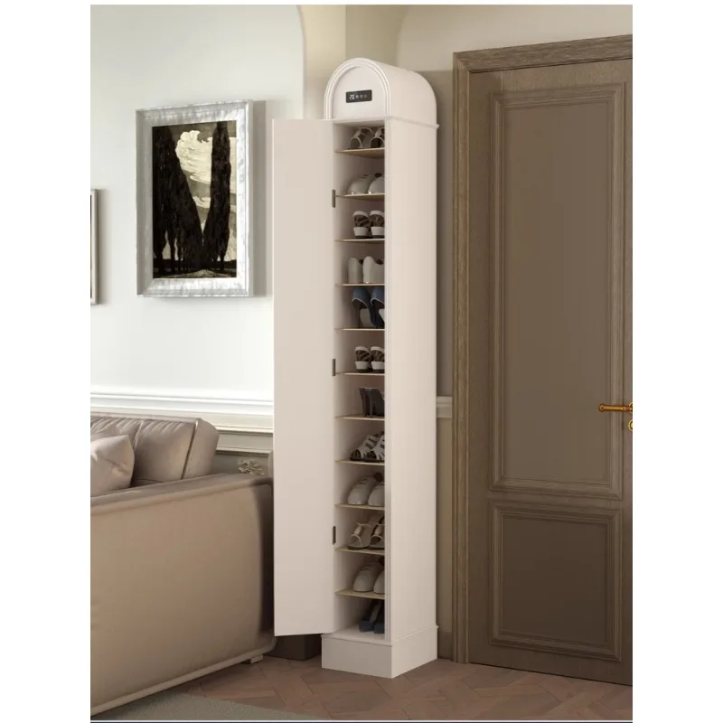 

Cream wind American disinfection, ultra-narrow cracks, space-saving artifact, small apartment, high vertical shoe cabinet
