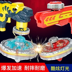 2 Gyro Children Luminous Rotating Gyro Gun Parents and Children Outdoor Battles Boys Light Toys