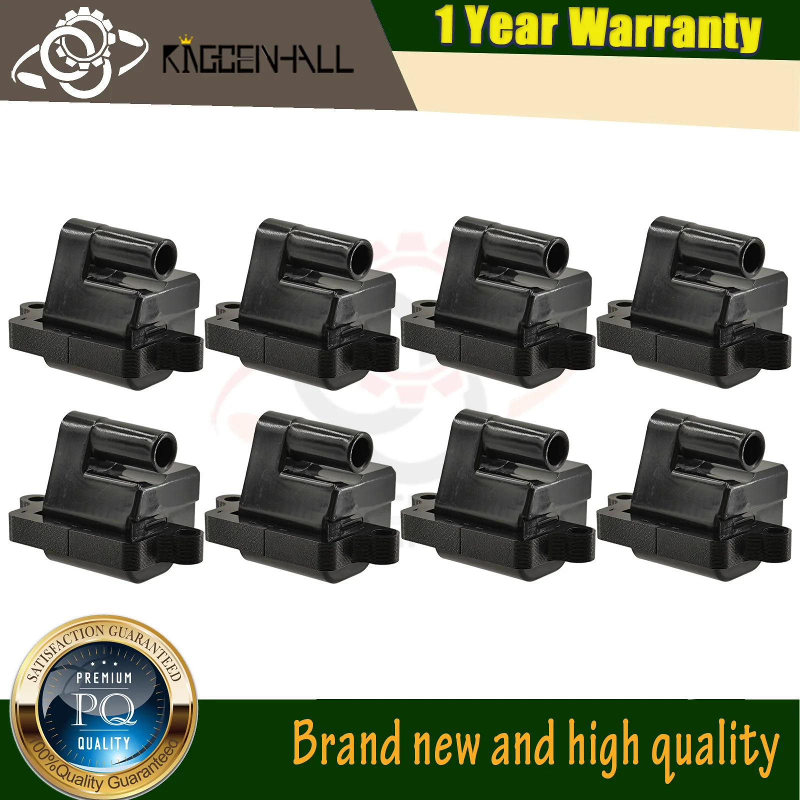 12570553 New 8PCS Ignition Coils Compatible with Cadillac Buick Escalade Chevrolet Tahoe GMC Hummer 12558693 38590782 D581 UF271