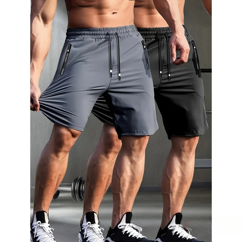 Football Gym Shorts for Man Ice Silk Quick-Drying Men's Summer Thin Cool Stretch Sports Pants Fishing Gift Male Casual Running