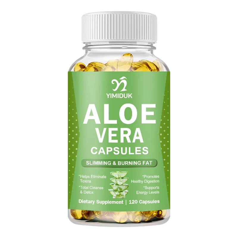 

Aloe Vera Capsules for Used to Improve Digestive Health Detox and Liver Support Skin Health and Beauty Enhance Immunity