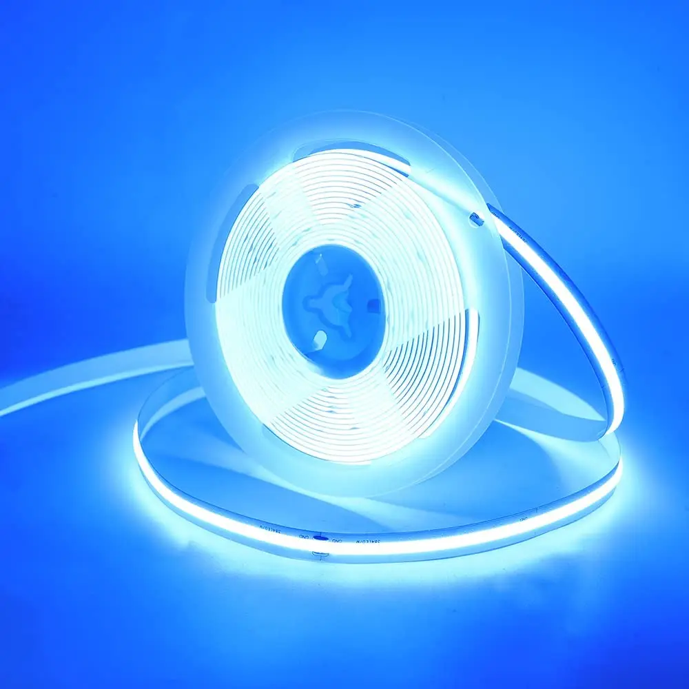 Hoch cri ra 90 dc24v 8mm 120leds/m flexible cob led streifen licht warm natur kühl weiß, rot, grün, blau, goldgelb, rosa – Detail 10