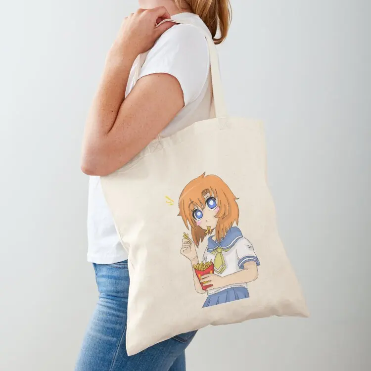 

Higurashi when they fry Tote Bag tote bag screen shopper bag women foldable reusable Shopper