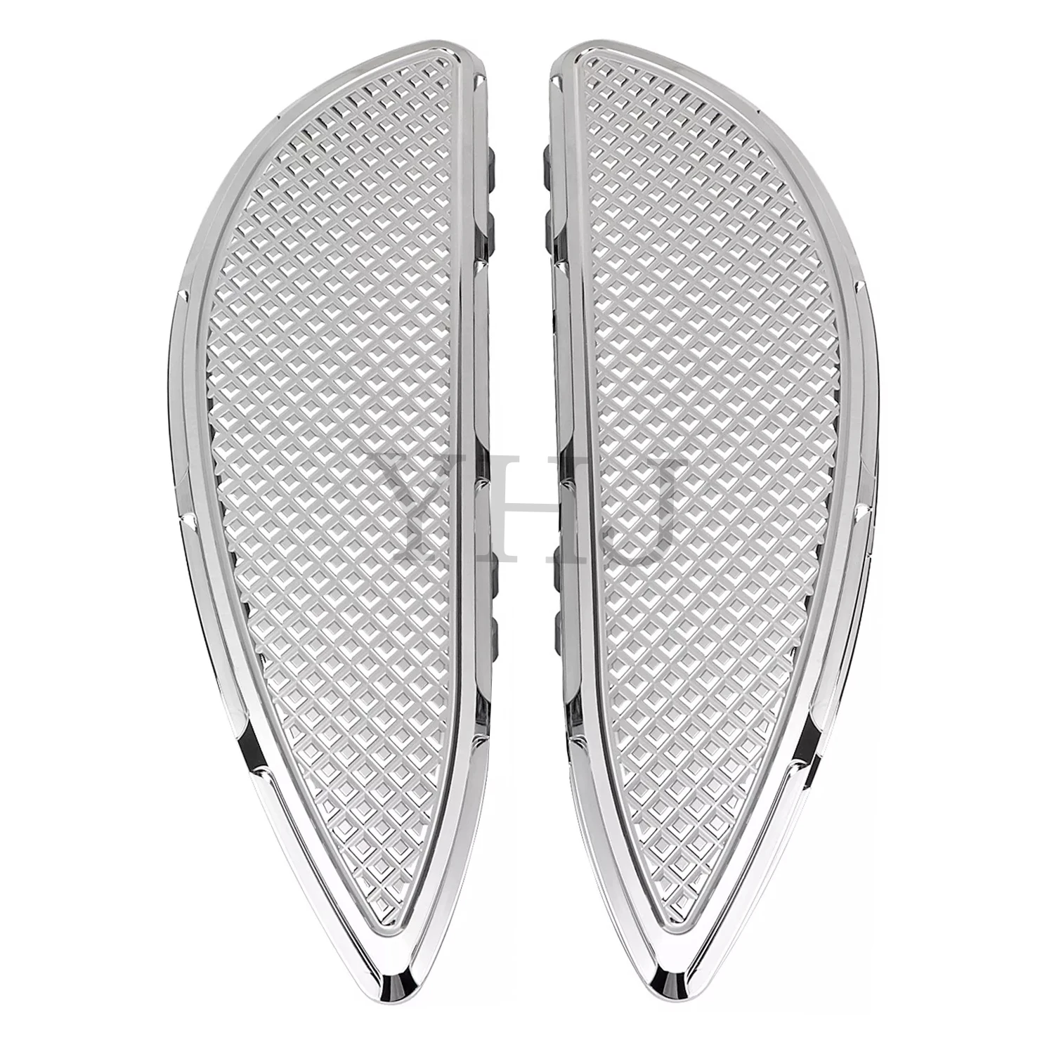 

Aluminum Stretched Motorcycle Driver Front Floorboard Footrest For Harley Touring Electra Glide Road King Softail Fatboy Trike