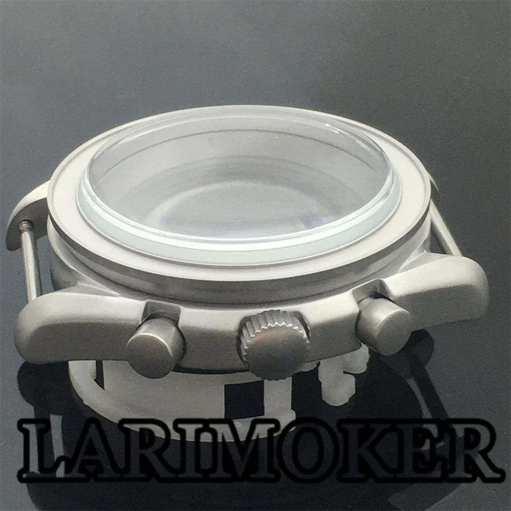 LARIMOKER 40 مللي متر حافظة ساعة فضية مع 38.5 مللي متر أزرق أحمر فضي أخضر أسود مدي لملحقات ساعة حركة الكوارتز VK63