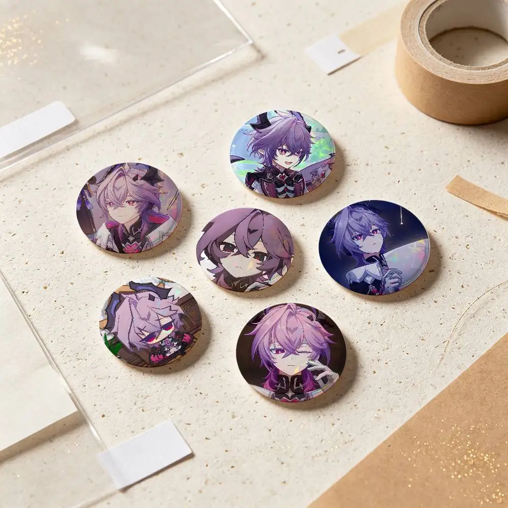 Durin Genshin Impact Badges Button Round Creative Pin Brooch Badge Bag Decor Accessories Fans Collect Friends Gifts