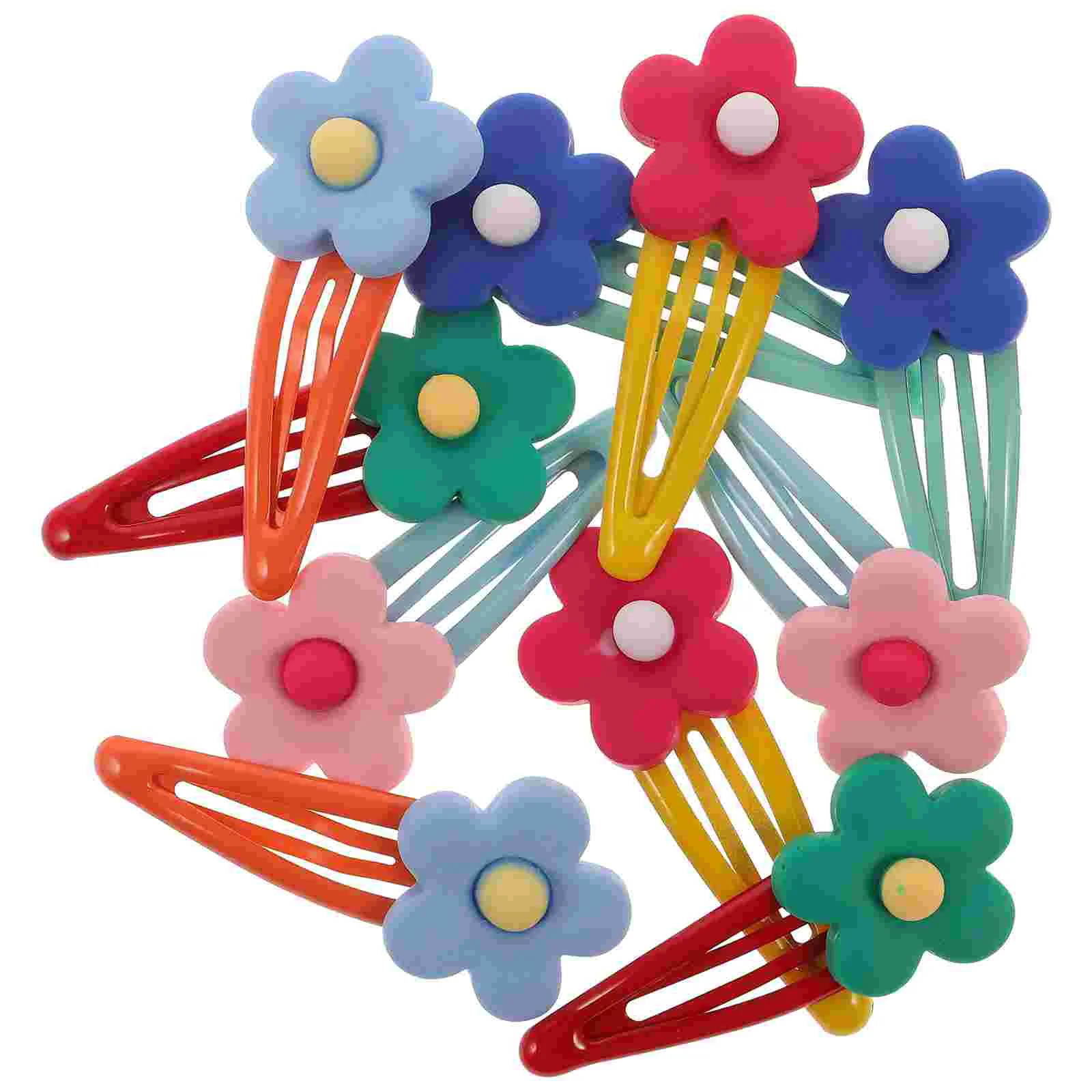 10 Pcs Cartoon Hairpin Women's Kids Clips for Girls Toddler Accessories Iron Cute Clamps