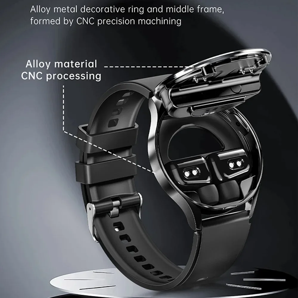 2025 X10 New 2 in 1 Smart Watch With Earbuds Smartwatch TWS Bluetooth Earphone Heart Rate Health Monitor Sports Clock