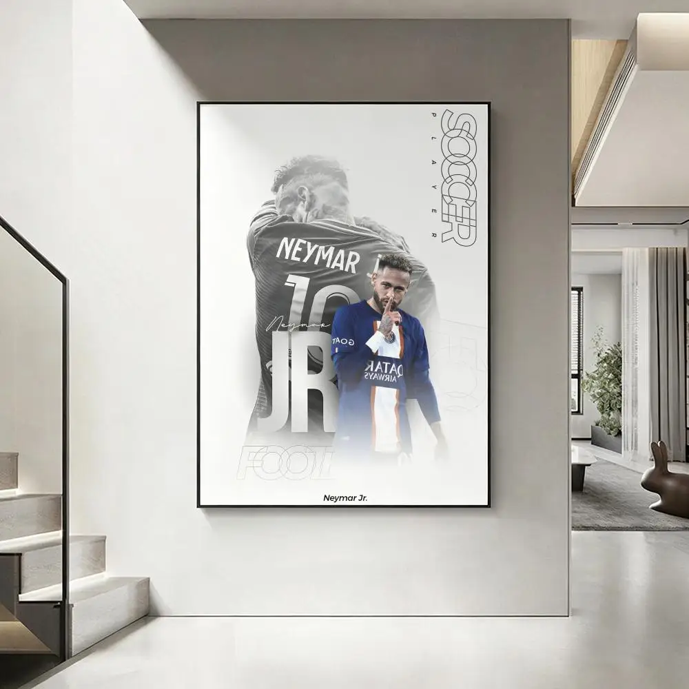 Sports N-Neymar Poster HD-Kunstwerk, wasserfest, selbstklebende Wanddekoration, Heimdekoration (Wohnzimmer, Schlafzimmer, Bar), ästhetisch – Detail 6