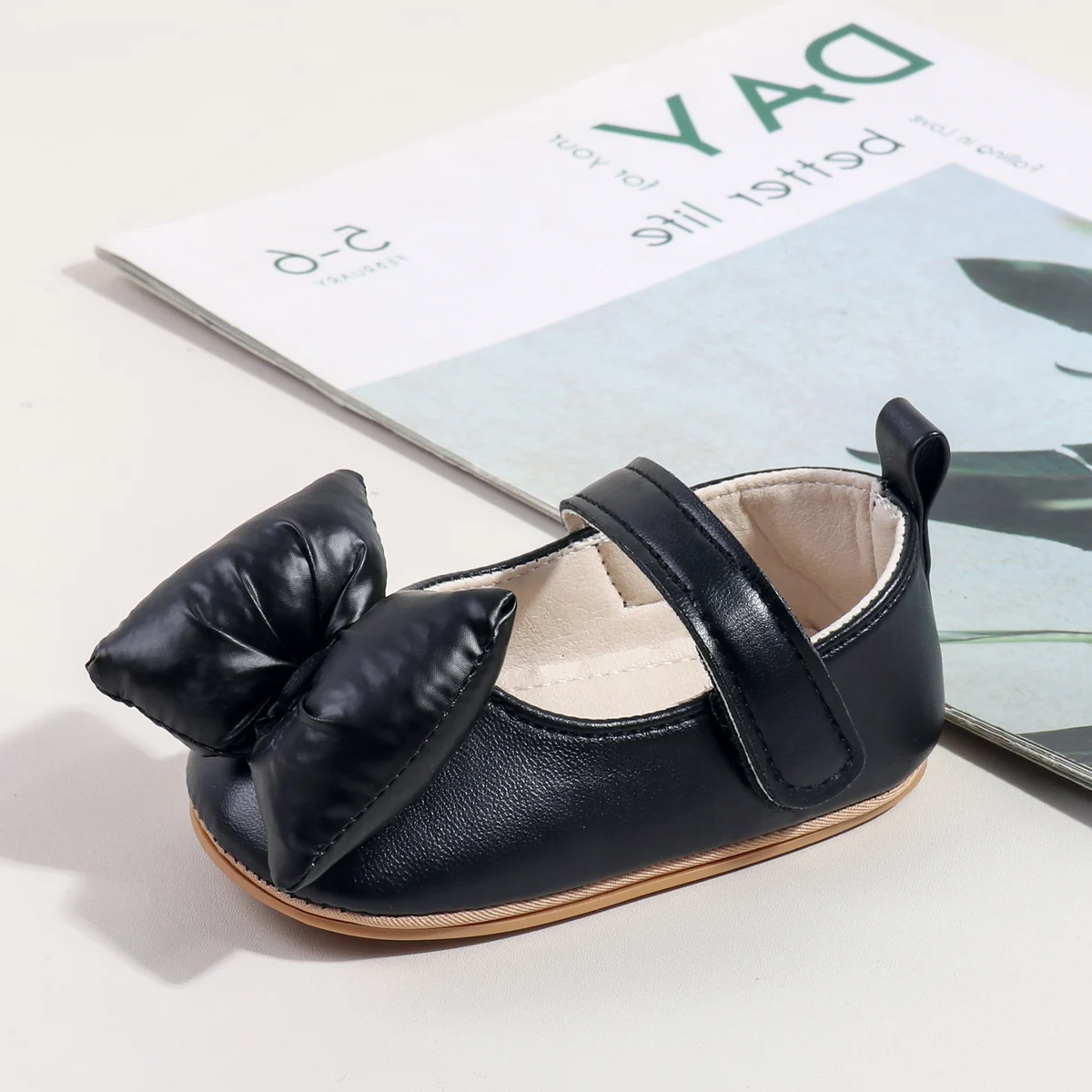 ربطة القوس فيونكة طفل الأميرة أحذية طفل لينة سوليد أحذية مشي لتعلم المشي ربيع الخريف نمط جديد ل 0-18 متر حذاء طفل