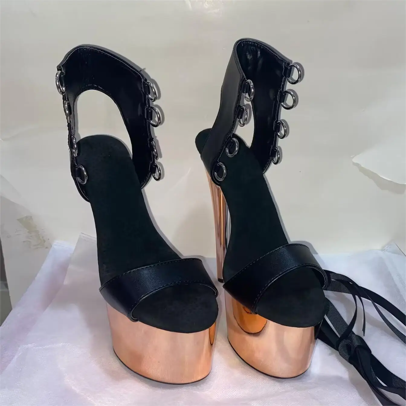 7 inch, sexy electroplated sandals, 17 cm high heels for stage parties, pole dancing exercises at nightclubs, dancing shoes