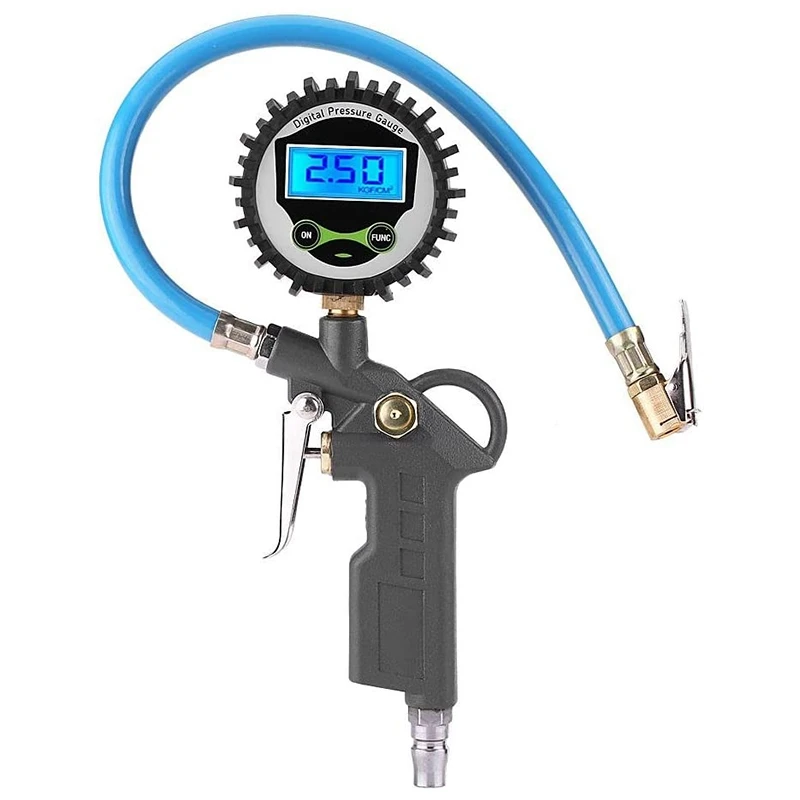 

Car Tire Pressure Gauge LCD Screen Digital Display Tire Pressure Test Table Tire Pressure Gauge Inflator Tool 0-220 PSI