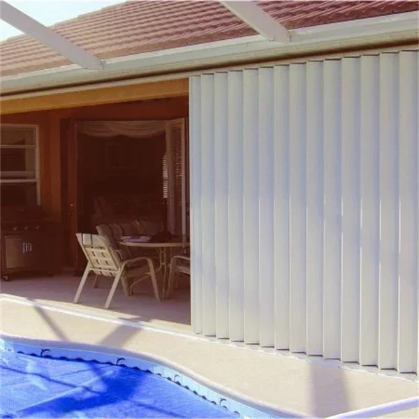 Hurricane Wind Resistance Accordion Shutter AS2047 ISO9001 ISO14001 ISO45001 CE Aluminium Doors Decoration Horizontal Villa TOMA