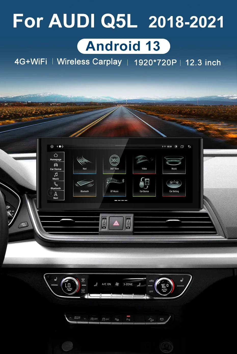 Car Multimedia Player Android System For Audi A4 A4L B8 2009-2016 Mirror Screen GPS Navig WIFI Google BT SWC IPS Touch - Image 3