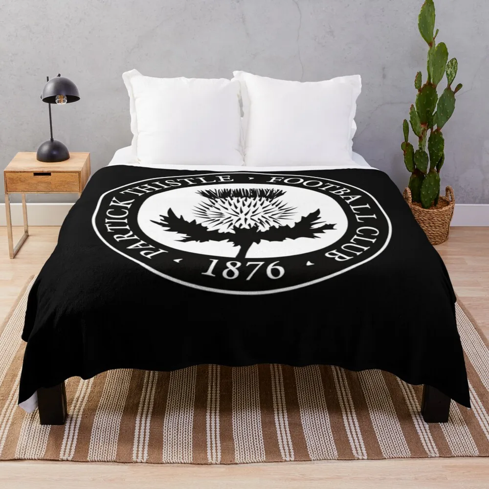 Partick thistle scottish football sports fans Throw Blanket Loose Retros Weighted Flannel Blankets