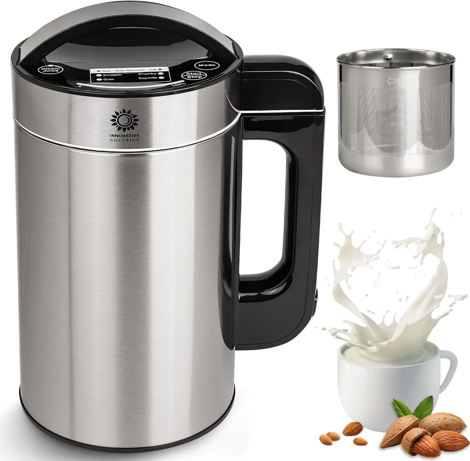 with Filter for Immediate Drinking Satisfaction,  Almond Milk Maker, Oat Milk Maker, Soy Milk Maker