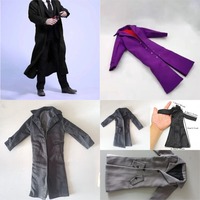 1/6 Scale Male Soldier Long Trench Coat Windbreaker Jacket Clothing Models for 12inch Action Figure Toy Collection