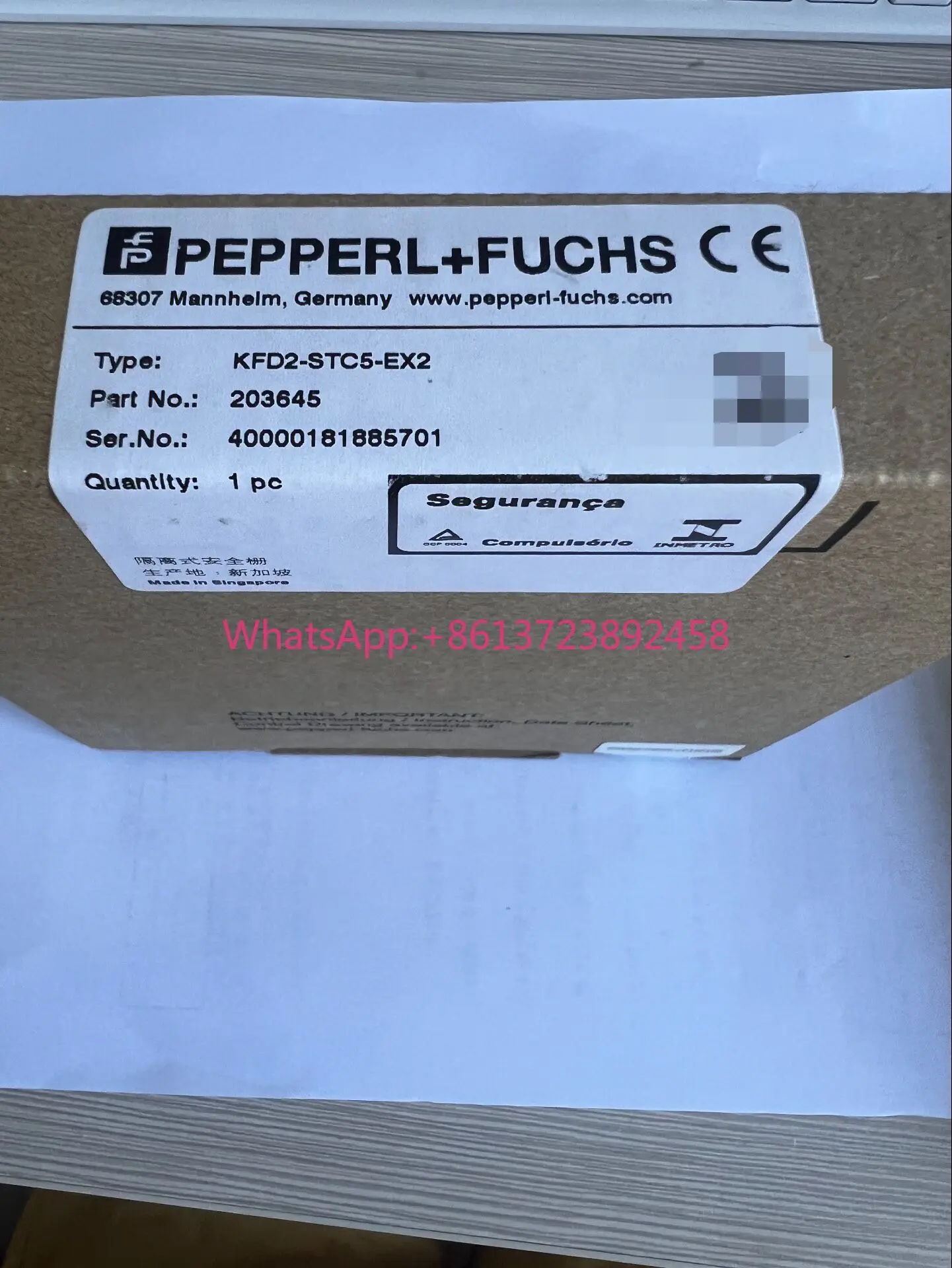 

KFD2-STC5-EX2 Pepperl + F safety barrier, high quality
