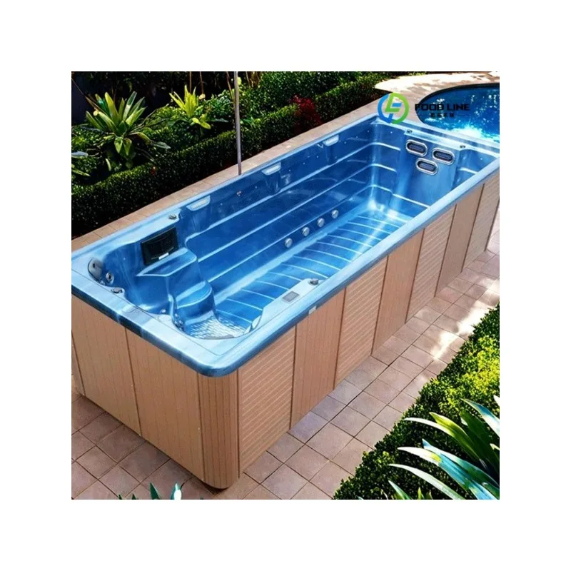 2026 New FL Customized China Factory Direct Price Swim Spa Whirlpool Massage Spa Outdoor Endless Swimming Pool Tubs