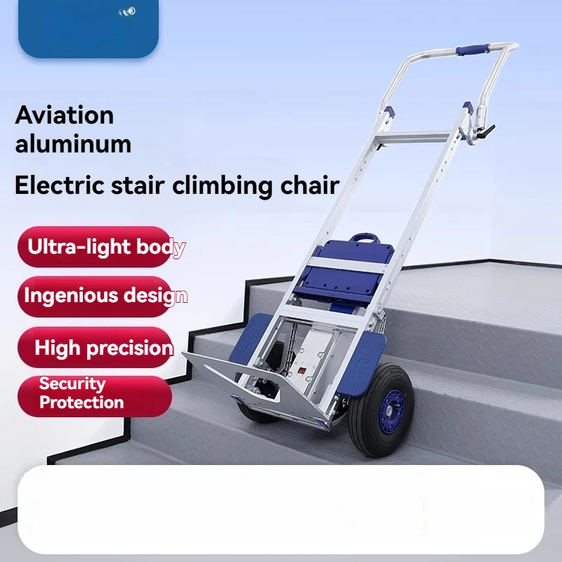 Heavy-Duty Electric Climbing Machine, Aluminum Alloy Load Climbing Vehicle, Moving and Moving Up and Down Stairs