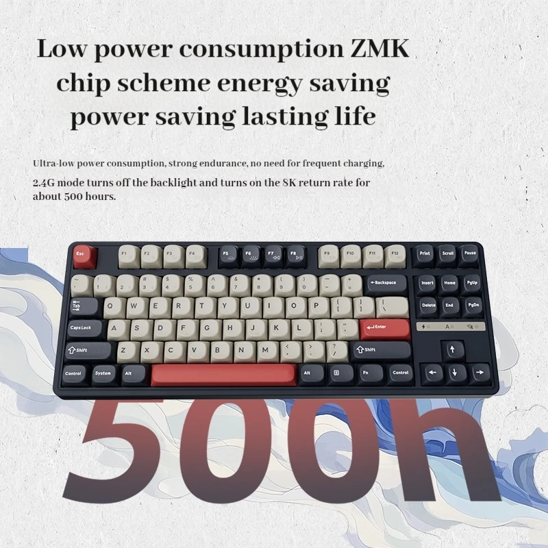 SKN QINGLONG 87 メカニカルキーボードトライモードガスケット構造デュアル 8k ポーリングレートホットスワップ RGB E スポーツオフィスゲーミングキーボード