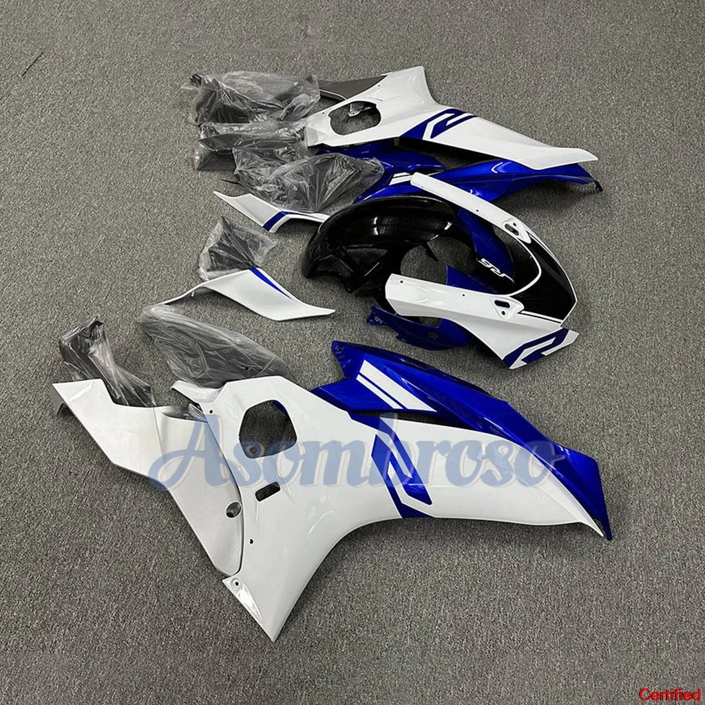 

YZF R6 2017 2018 2019 2020 2021 2022 2023 Комплект обтекателя мотоцикла YZFR6 17 18 19 20 21 22 23 Для Yamaha Синий Белый Кузовный комплект