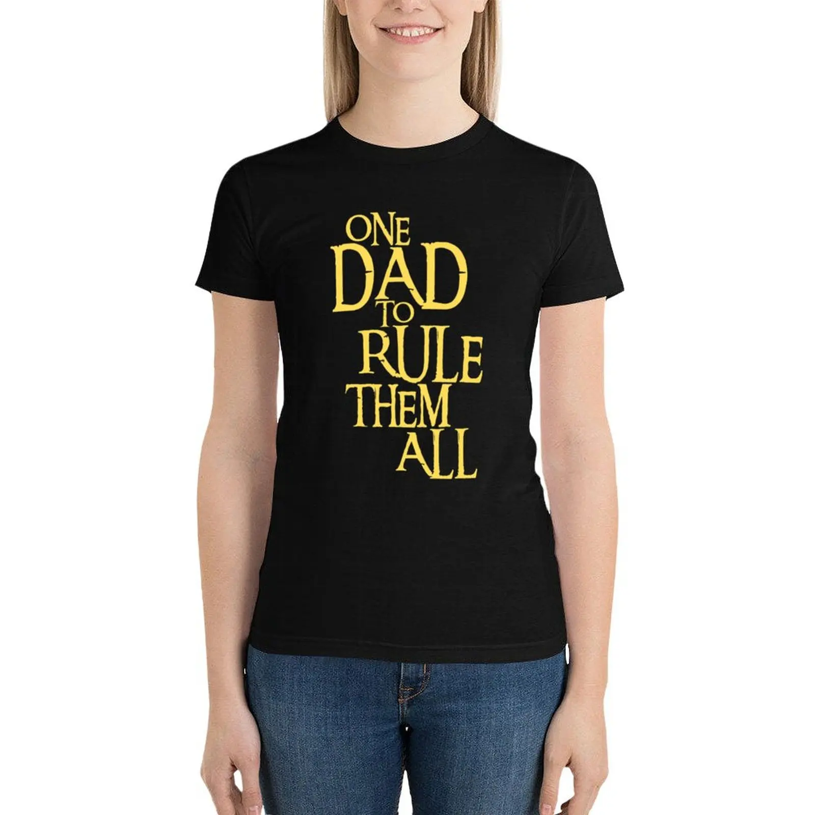 

One Dad to Rule Them All - Fantasy T-Shirt hippie clothes Blouse Summer Women's clothing