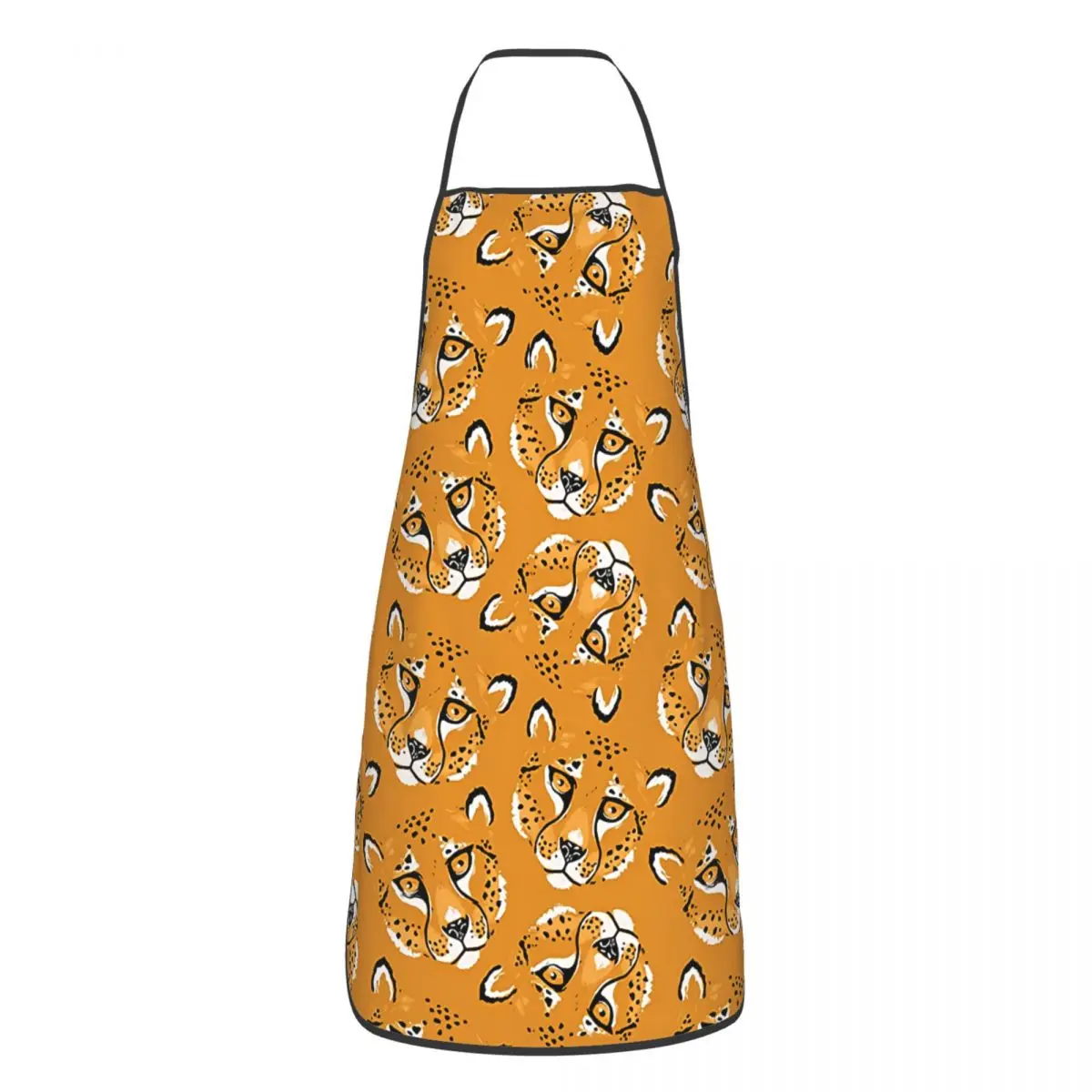 Unisex Cheetah Portrait Bib Apron Adult Women Men Chef Tablier Cuisine for Cooking Kitchen Painting