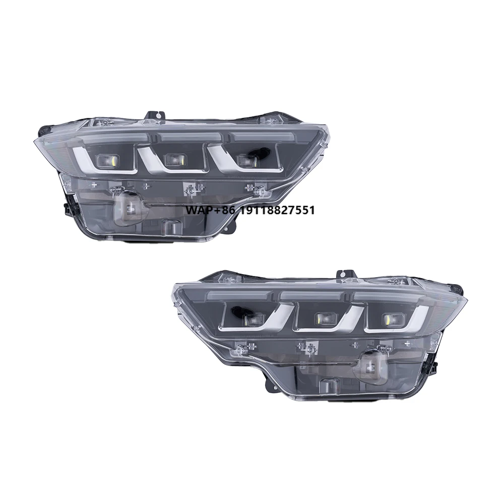LED Auto Headlight Assembly for Mustang 2024-2025 Projector Lens Lamps Streamer Turn Signal Plug and Play Car Accessories